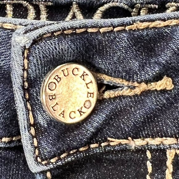 Buckle Black Mid-Rise Skinny Stretch Jeans Blue Fit 53 Distressed 30x32 Womens - Picture 4 of 16